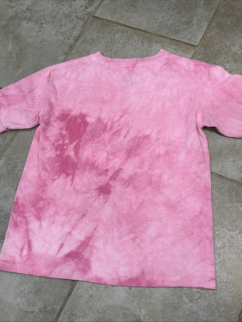 Girls The Mountain Pink Summer Unicorn Tie Dye T-Shirt Size Large